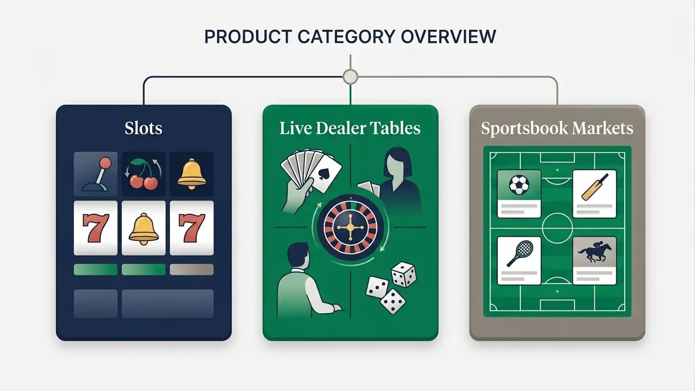 Games, Slots and Sportsbook Overview